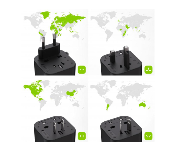 Green Cell Adapter podróżny TripCharge Pro (USB USB-C, 18W) - 586290 - zdjęcie 7